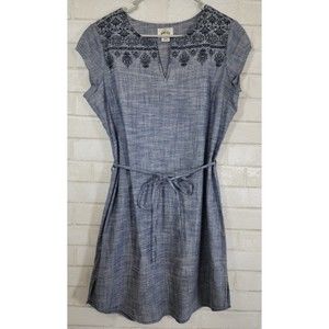 Ariat Katy Dress Shift Chambray -Embroidered -Size M